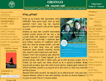 Tablet Screenshot of orongo.cz